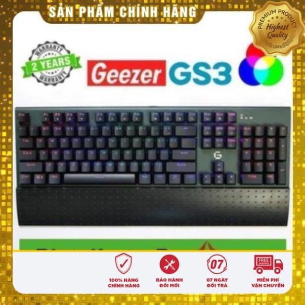 Bàn Phím Cơ Geezer GS3 RGB chính hãngbởi Ninza