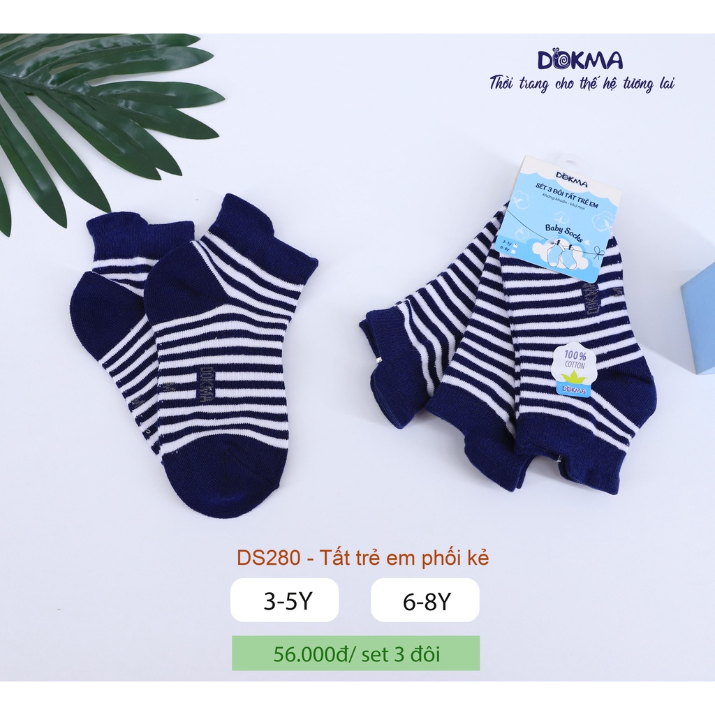 Dokma - Set 3 đôi tất trẻ em 3-8Y ( DS280 )