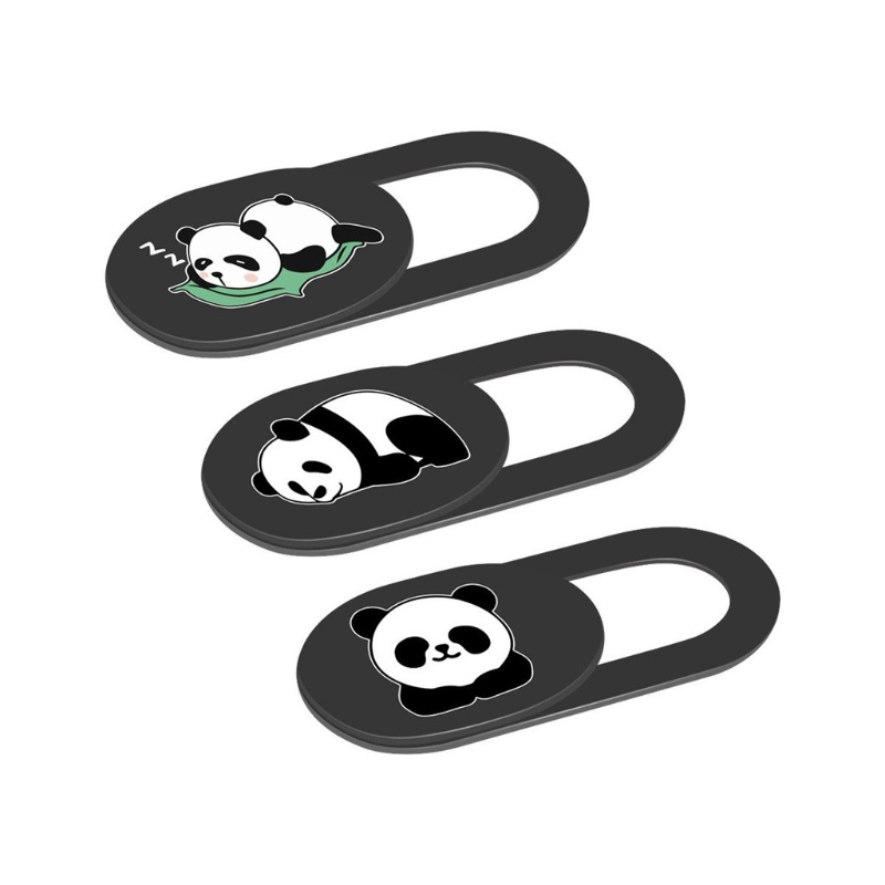 ✿ Set 3 Miếng Dán Bảo Vệ Ống Kính Máy Ảnh Hình Gấu Trúc Dễ Thương