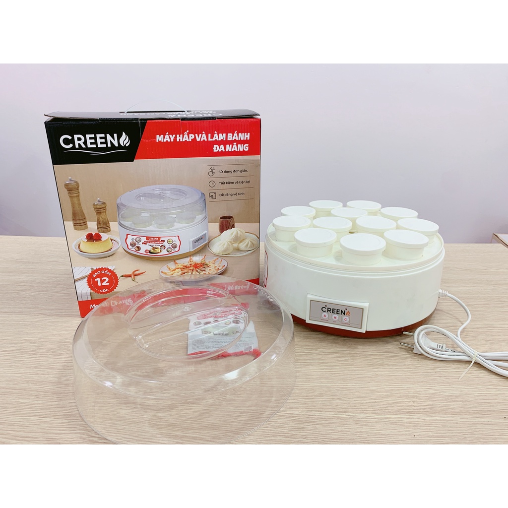 Máy Hấp và làm sữa chua, làm caramen , làm bánh Đa Năng Creen CR-H168