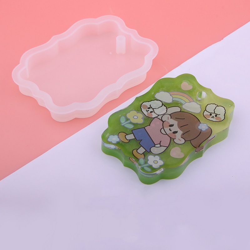 Khuôn Silicone Hình Oval / Tròn / Trái Tim Làm Đồ Thủ Công