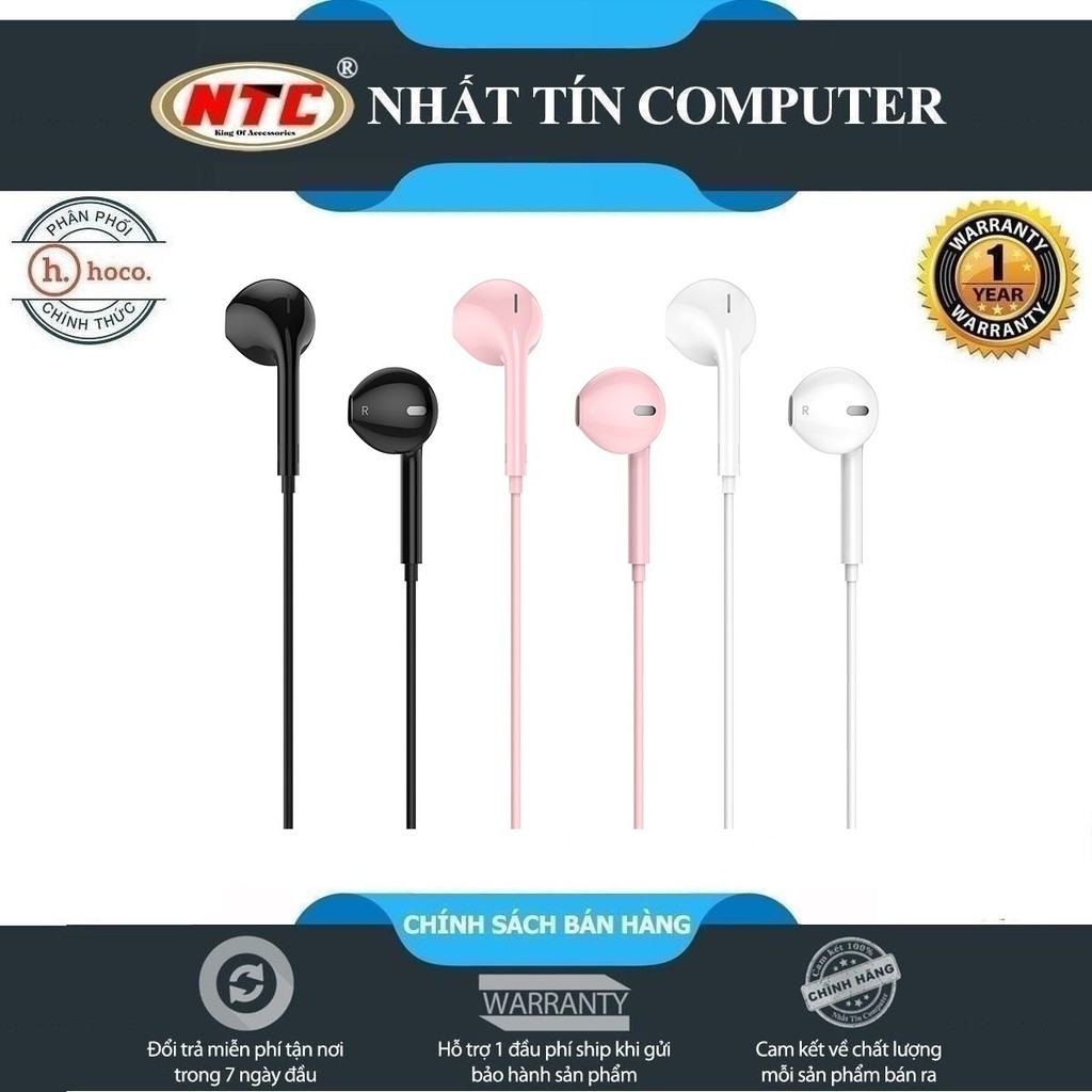 Tai nghe nhét tai Hoco M55 jack 3.5 dành cho điện thoại/máy tính bảng - Chính hãng