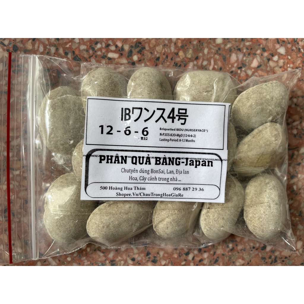 100 gam phân quả bàng nhập khẩu Nhật