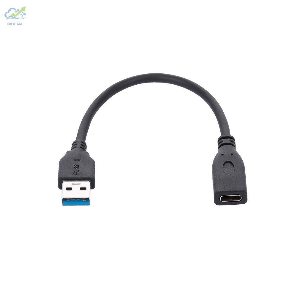 g☼USB3.0 to Type-C Female Adapter Cable Mobile Phone Computer High Speed Data Transmission Adapter Cable 20cm