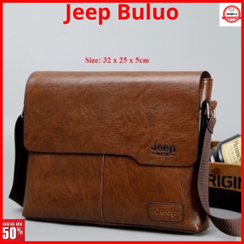 Túi đeo chéo nam cao cấp túi Jeep Buluo size to chất da xịn sò chống nước chống trầy xước