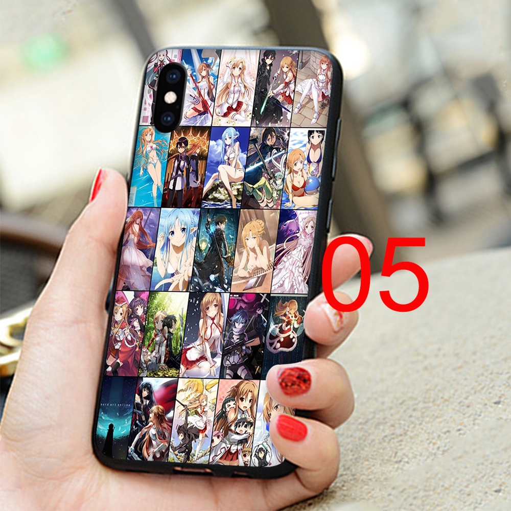 Ốp Điện Thoại Silicon Mềm Hình Anime Sword Art Online Ii Cho Iphone 11 Pro Xs Max Xr X 7 8 6 6s Plus No169