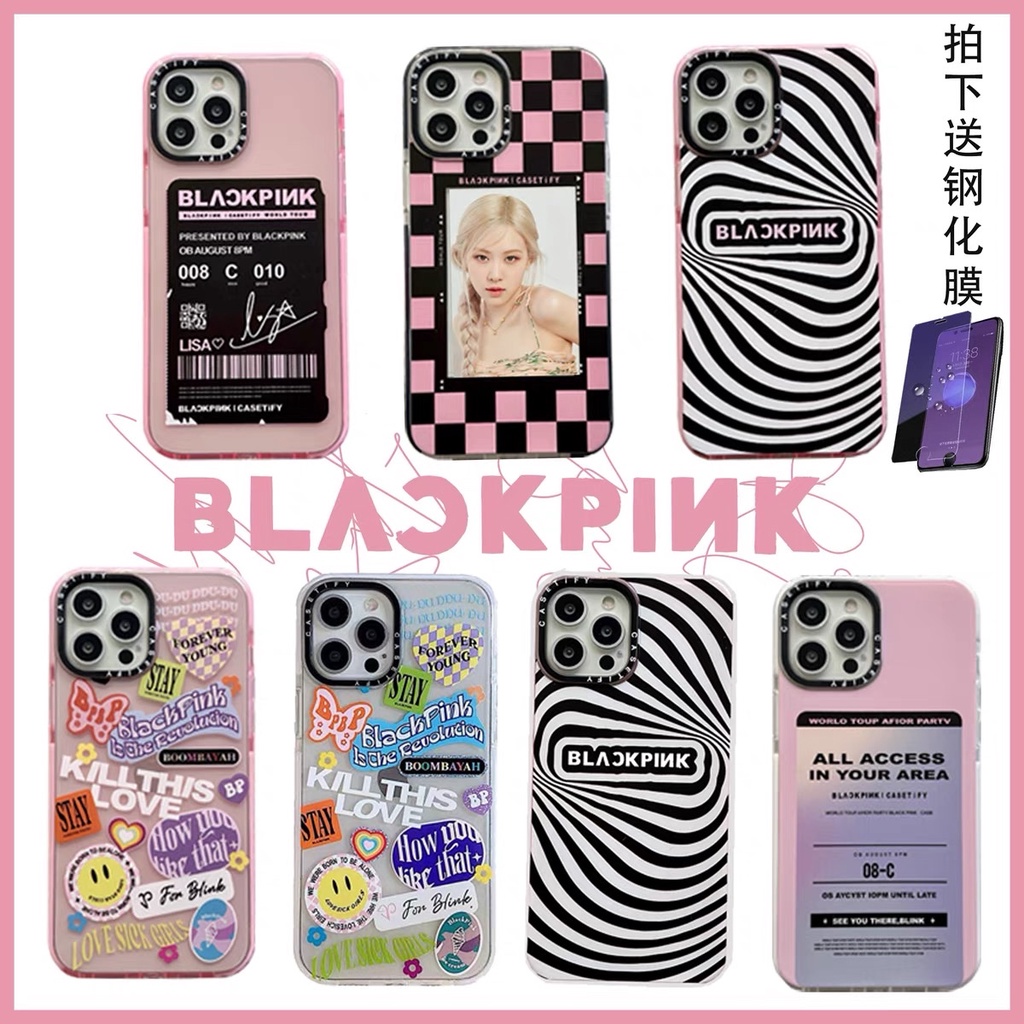 Ốp iphone ốp lưng casetify Blackpink ốp trong suốt chống sốc 7plus/8plus/x/xr/xs/11/12/13/pro/max/plus/promax