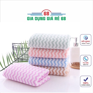 Khăn Mặt Lông Cừu Xuất Hàn Vân Kẻ Sọc
