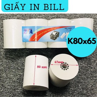 Giấy in bill, cuộn in nhiệt K80x65