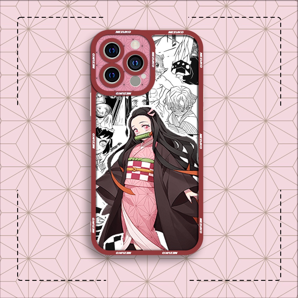 Ốp lưng iphone cạnh vuông JM CASE Demon slayer nhân vật Nezuko 6plus/6s/6splus/7/7plus/8/8plus/x/xs/11/12/pro/max/plus/