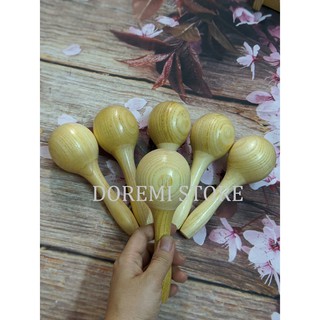 Lục lạc gỗ vân trơn - Maracas (1 cặp)