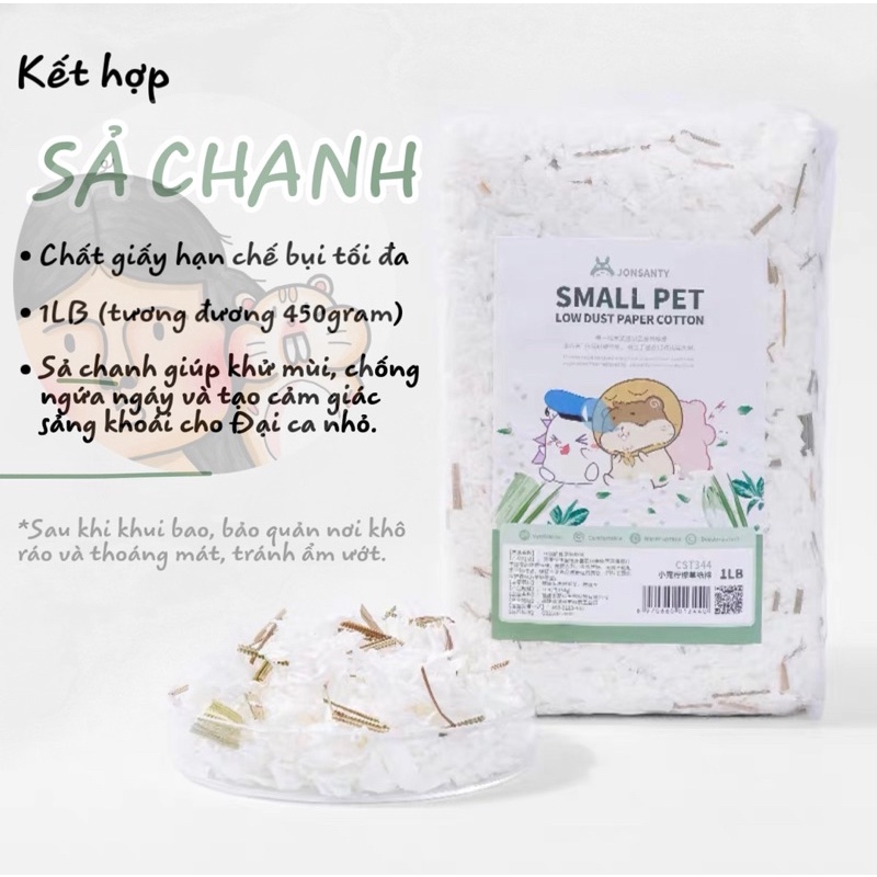 Giấy lót Jonsanty kết hợp hoa thảo mộc dành cho Hamster