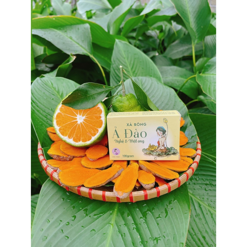 Xà bông nghệ mướp đắng trắng da mờ thâm giảm mụn hanmade mộc nhan | BigBuy360 - bigbuy360.vn