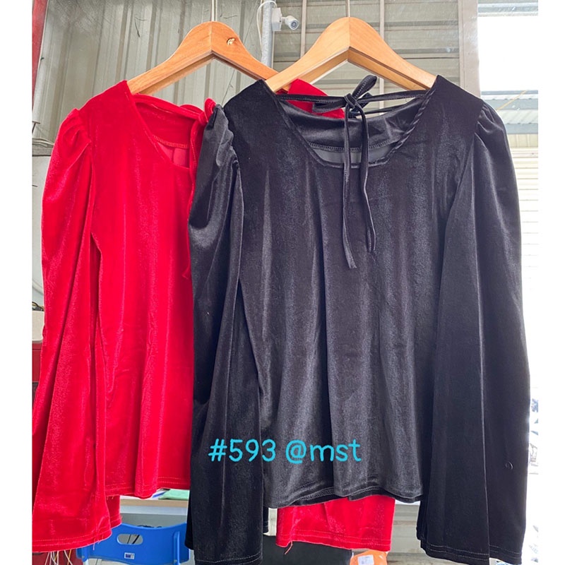Áo Nhung Dài Tay Nơ Sau Siêu Xinh Hàng Quảng Châu M593- Lolla_Fashion