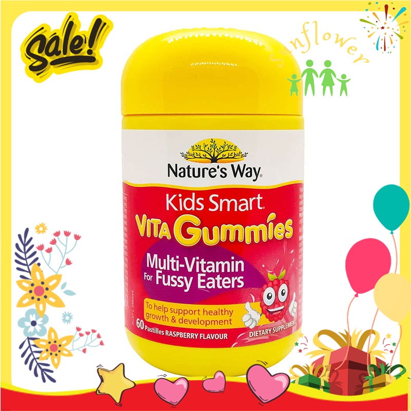 Kẹo bổ dành cho trẻ biếng ăn Vita Gummies Multi-Vitamin for Fussy Easter 60 viên