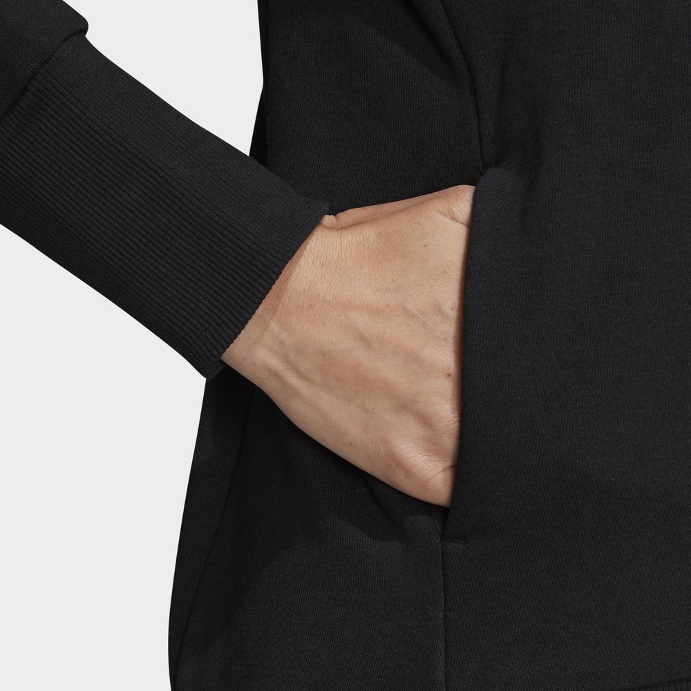 [Mã WABRD8 giảm 150K đơn 1 triệu] Áo hoodie huy hiệu thể thao dáng dài Nữ Màu đen FM1044 | BigBuy360 - bigbuy360.vn