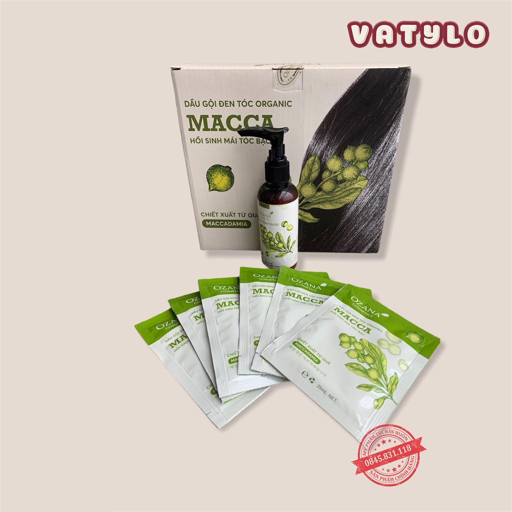 Dầu gội đen tóc thảo dược OZANA , thành phần tự nhiên giúp đen tóc, từ lần gội đầu tiên CT59