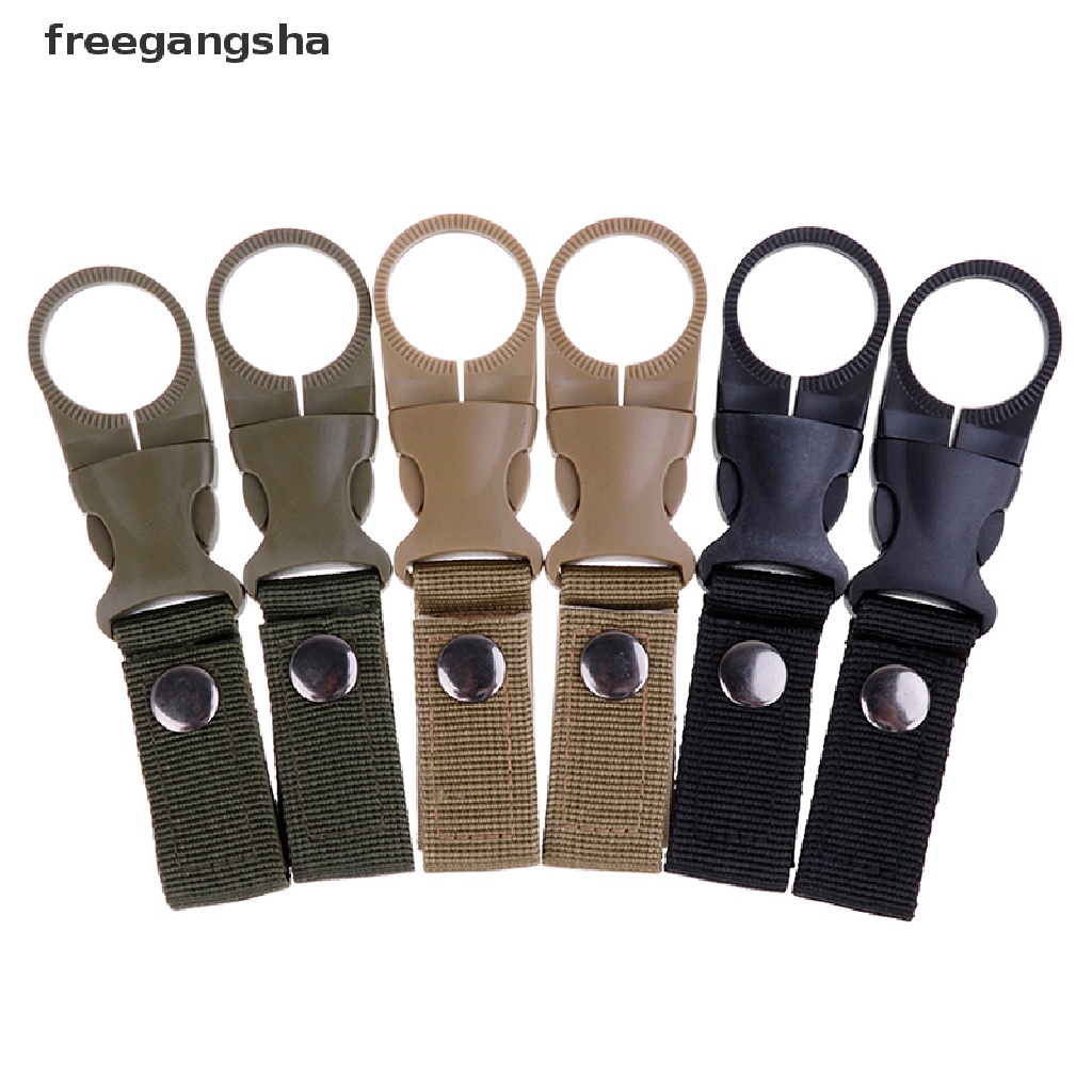 [FREG] 2pcs Multifunction Water Bottle Buckle Webbing Backpack Hanger Hook Holder FDH