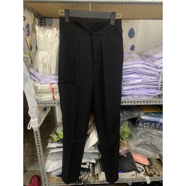 Quần Tây 2 Nút Lưng Siêu Cao