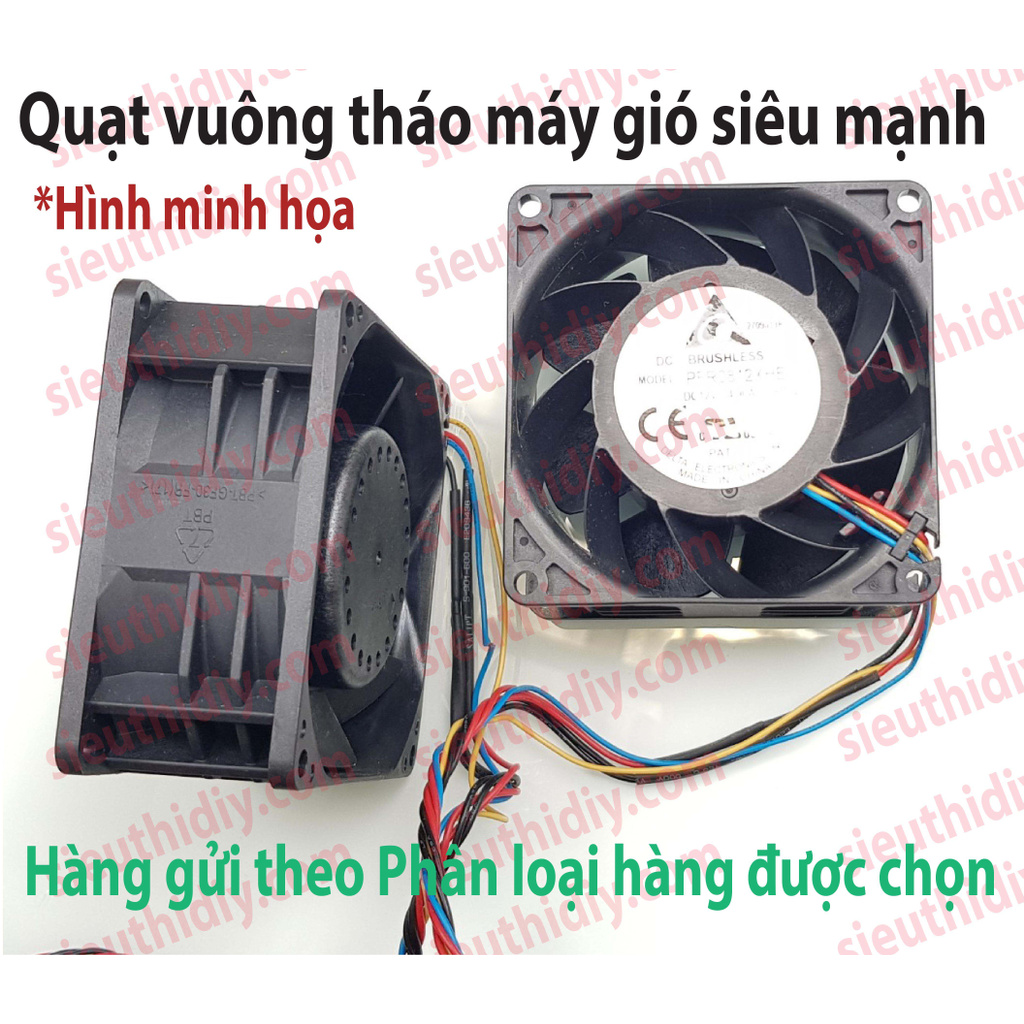 Quạt tản nhiệt vuông tháo máy gió siêu mạnh 12VDC