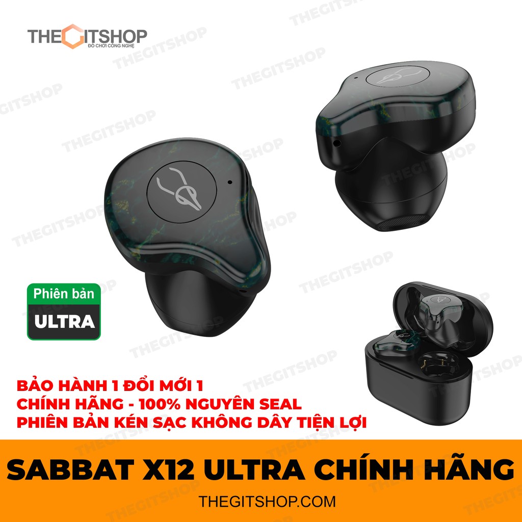 Tai nghe Sabbat X12 Pro / X12 ULTRA -tai nghe bluetooth không dây hoàn toàn truewireless-chống mỏi tai