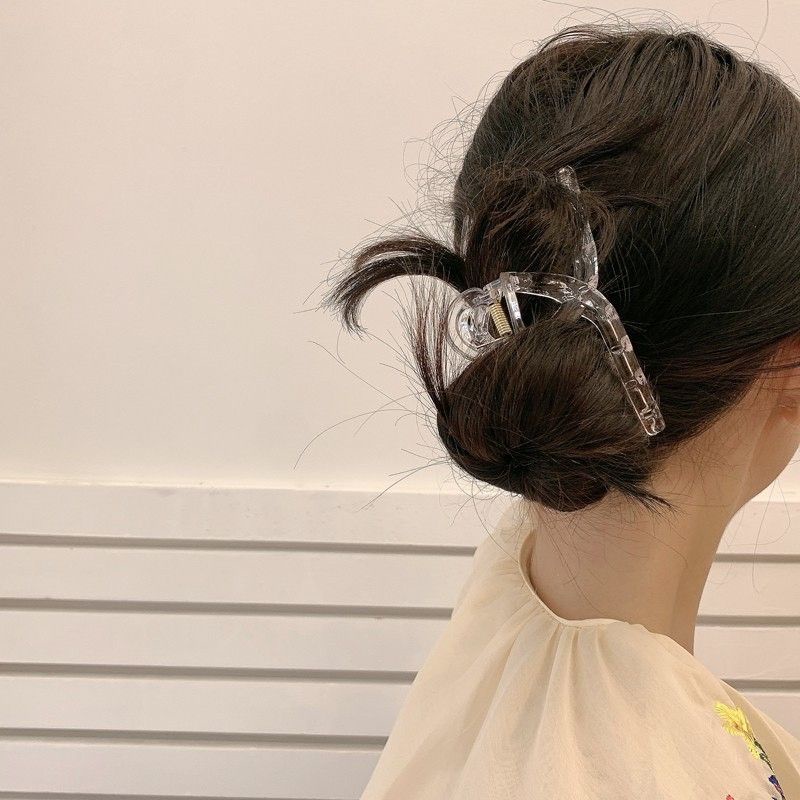 Kẹp gắp chéo trong suốt nhiều màu size to