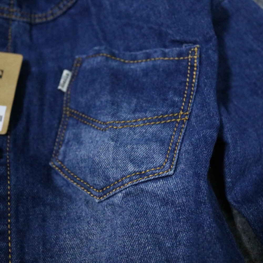 Áo Khoác Jeans Nữ Cúc Sau Cao Cấp OHS026