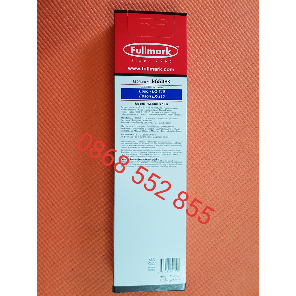 Băng mực máy in kim epson LQ 310-fullmark