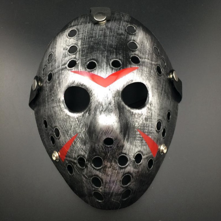 (TRẮNG/BẠC) -Mặt Nạ Hóa Trang Jason Friday The 13th-Mặt Nạ Hóa Trang Jason Voorhees