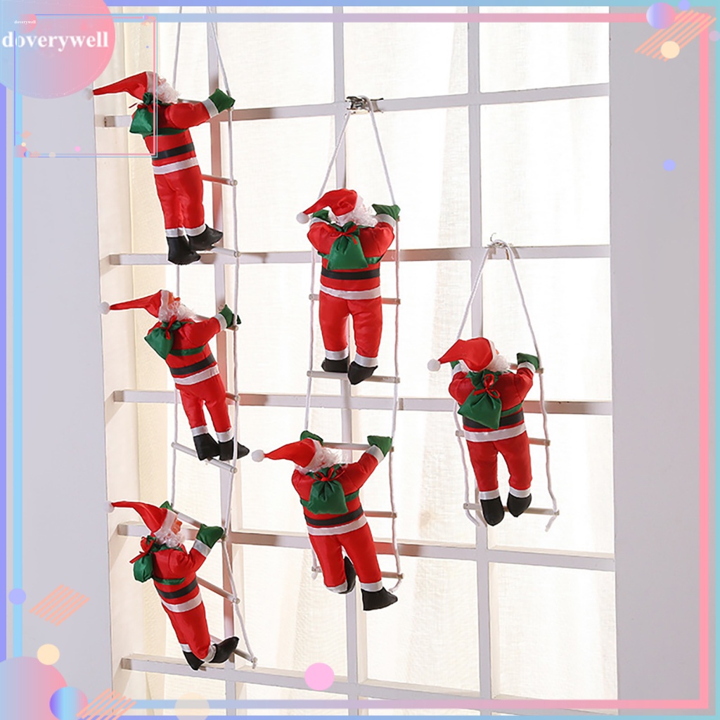 1 Bộ Búp Bê Ông Già Noel Kèm Dây Treo Trang Trí Túi Quà Giáng Sinh