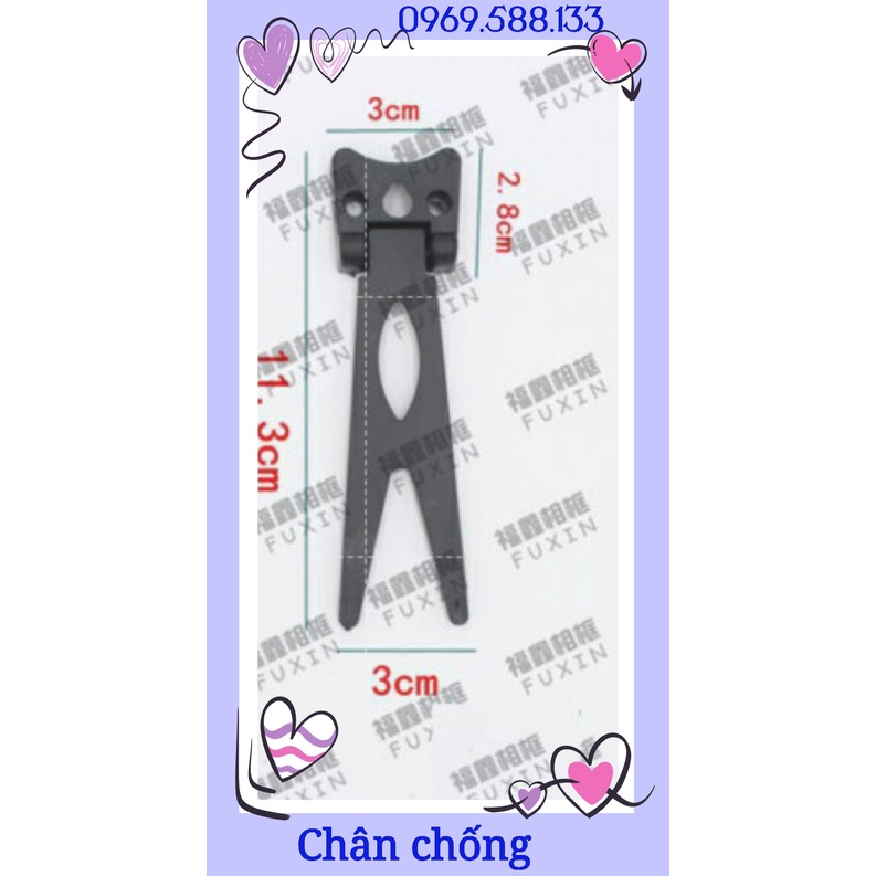 Chân để bàn khung ảnh cỡ nhỏ 11cm phù hợp cho khung ảnh cỡ từ 15x21cm trở xuống.