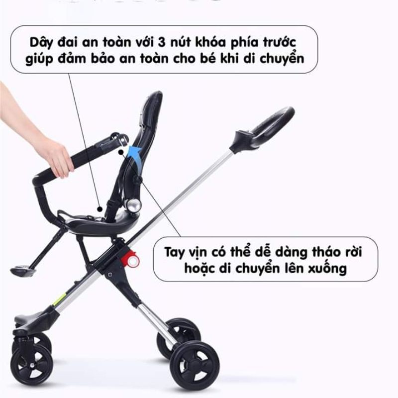 Xe đẩy đảo chiều Tomorow- gọn nhẹ - du lịch