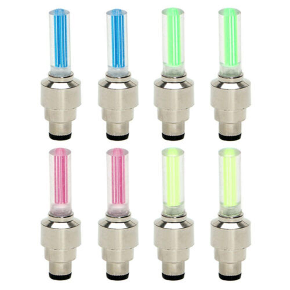 WTTLE Bộ 2 Đèn LED Neon Nhiều Màu Sắc Gắn Van Xe Đạp