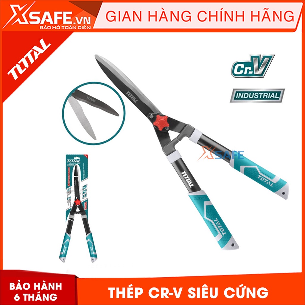 Kéo cắt tỉa cây cảnh TOTAL THT1516301 23.5&quot; thép Cr-V sơn phủ Teflon chống rỉ sét siêu bén Kéo cắt cây kiểng làm vườn