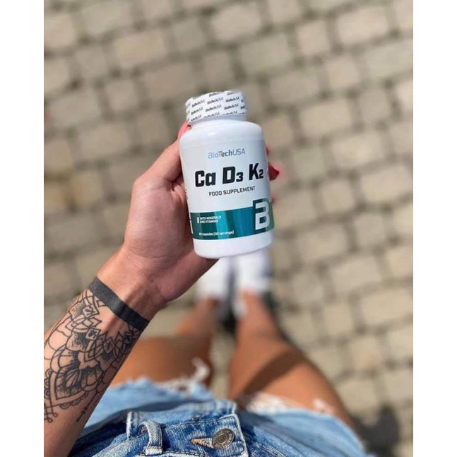 Viên Uống Bổ Sung Canxi Ca D3 K2 BiotechUSA Hộp 90 Viên