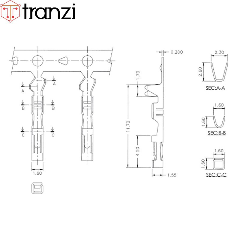 Vỏ header 2.54mm dupont 2x2P 2x3P 2x4P 2x5P 2x6P 2x7P 2x8P 2x9P 2x10P 2x13P 2x15P 2x16P 2x20P 14mm đen