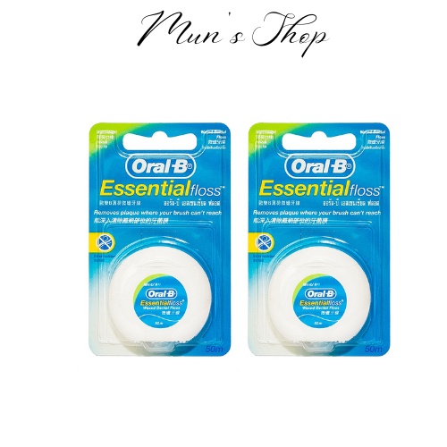 Chỉ tơ nha khoa Oral b Esential Floss Waxed Dental Floss - oralb 50m