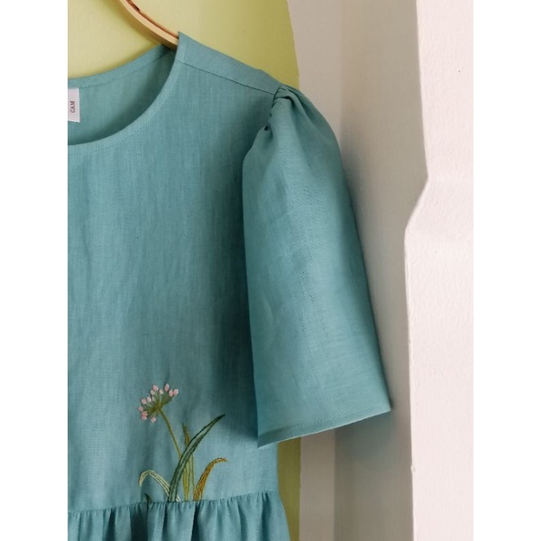 Ens babydoll / đầm babydoll linen thêu tay / Cam