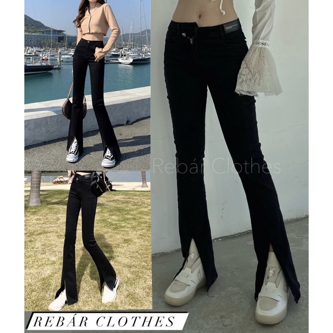 Quần jeans ống loe mẫu hot nhất mùa thu đông (ảnh thật)