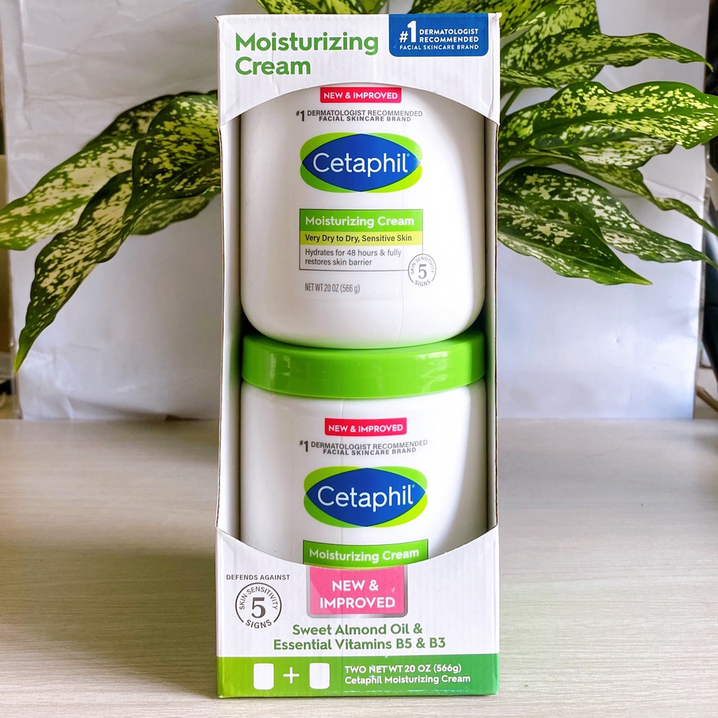 Kem dưỡng ẩm Cetaphil Moisturizing Cream Mỹ 566gr dùng cho da khô nhạy cảm  chàm và trẻ em - EDS Hàng Mỹ