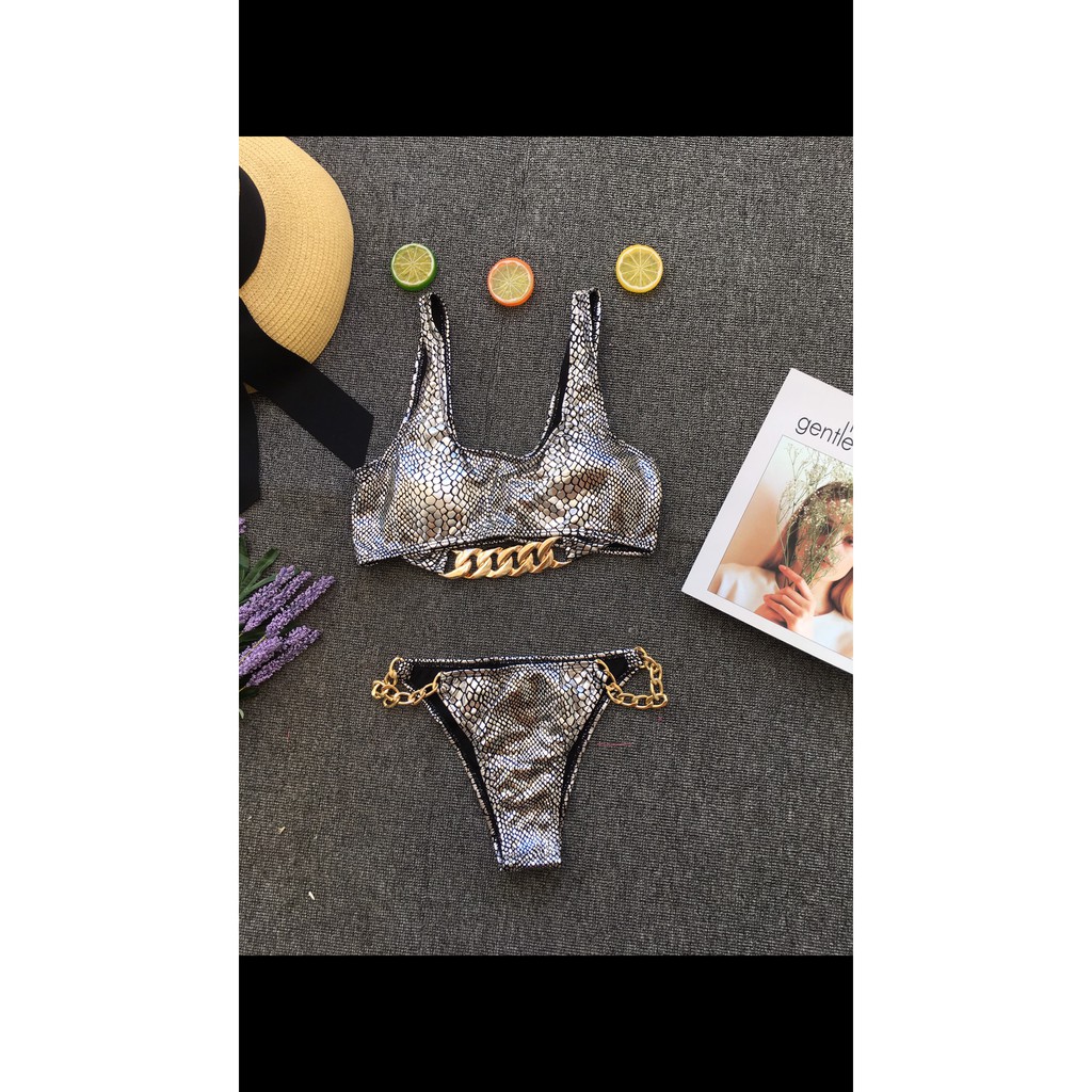 Bikini vảy cá phối xích cá tính ( kèm hình thật)