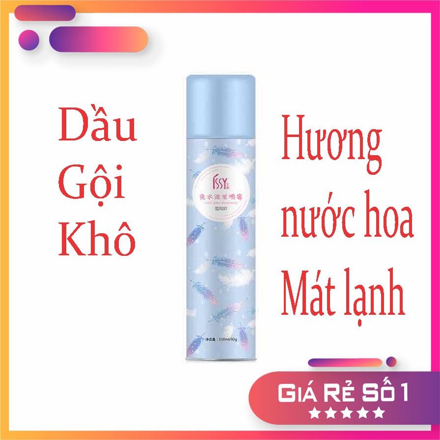 Dầu Gội Khô Hương Nước Hoa Mát Lạnh 150ml Nội Địa Trung Mang Lại Mái Tóc Bồng Bềnh