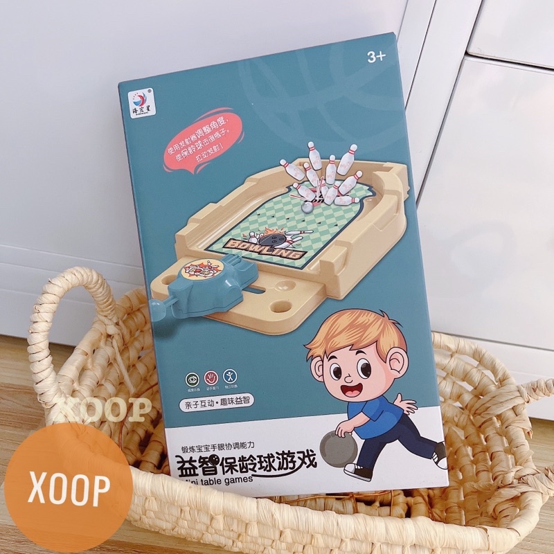 Đồ chơi ! Trò chơi bowling trên bàn đóng hộp cho bé