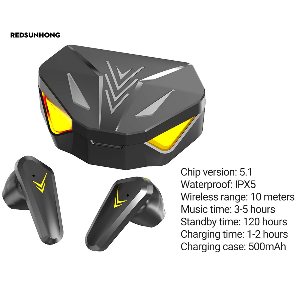 Tai Nghe Bluetooth RSH.z 5.1 Trọng Lượng Nhẹ Giảm Tiếng Ồn Dùng Chơi Game