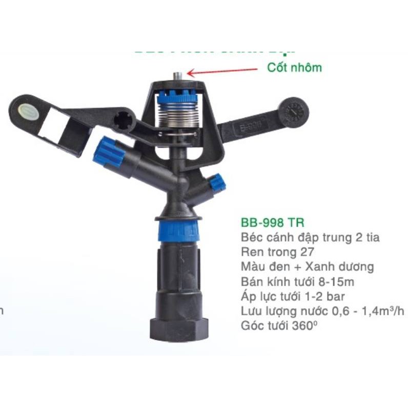 GIÁ SỈ: BỘ 15 BB-998 RT BÉC CÁNH ĐẬP TRUNG 2 TIA RT 27