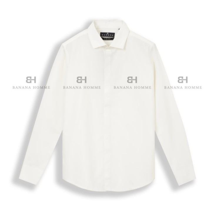Áo Sơ Mi Nam Dài Tay BANANA HOMME Cổ Đức, Vải Lụa Cao Cấp 2021 | BigBuy360 - bigbuy360.vn