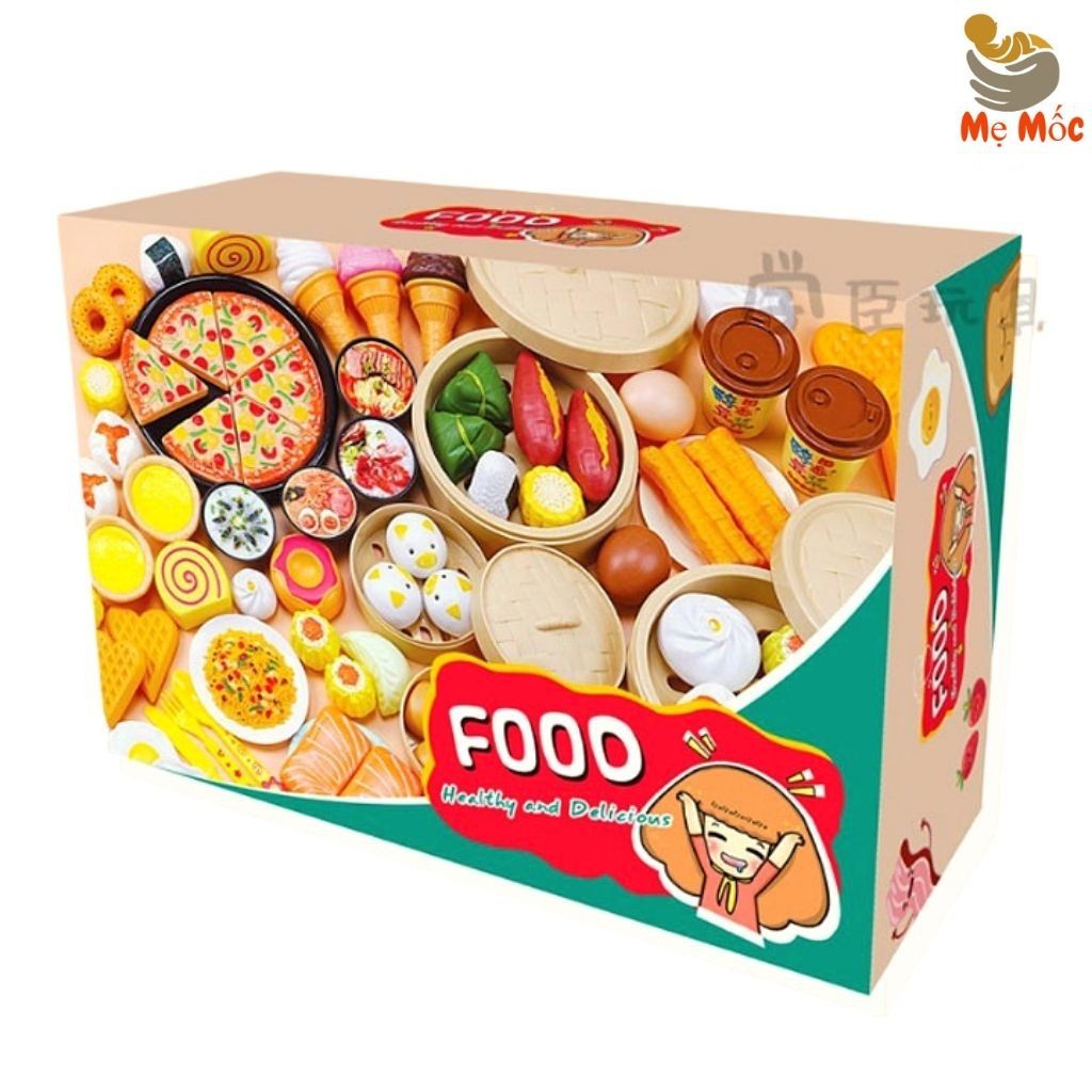 Đồ Chơi Nấu Ăn 88 Chi Tiết Cho Bé Thóa Sức Sáng Tạo, Tư Duy Thông Minh- Shop Mẹ Mốc ,NA88