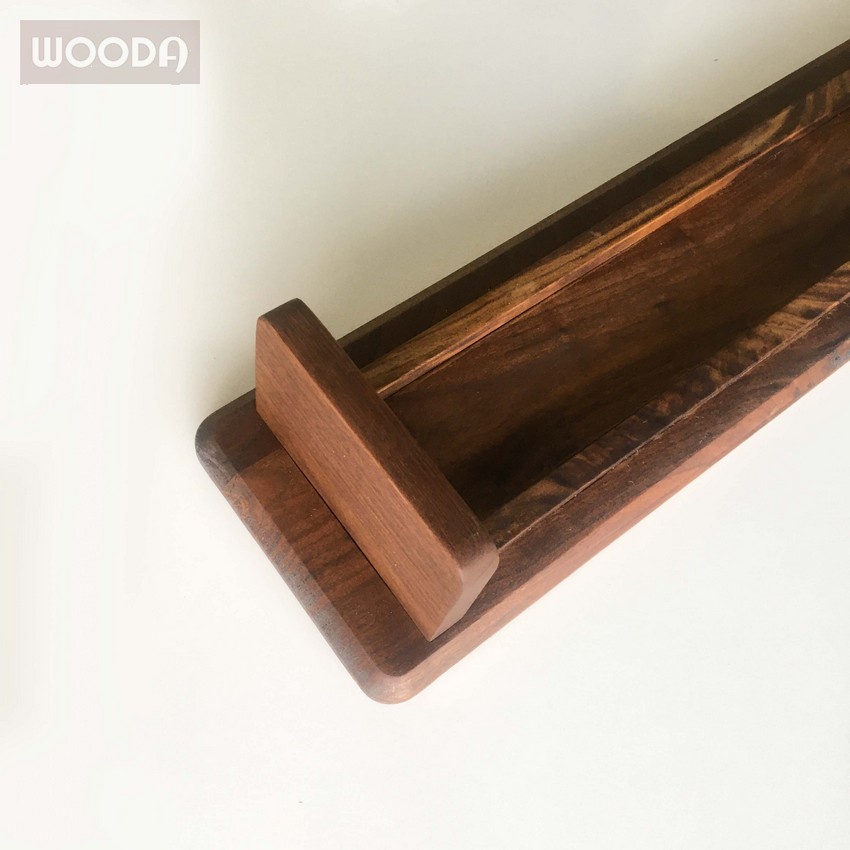 Kệ gỗ Walnut  cao cấp tháo lắp được, giá kê màn hình gỗ tự nhiên dùng cho màn hình máy tính, TV