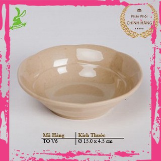 [Mẫu Mới]Tô TO V6 Màu Nâu Nhựa Melamine Cao Cấp Fataco Việt Nam