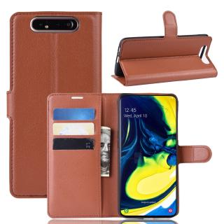 Bao da điện thoại PU dạng ví nắp lật chất lượng cao cho Samsung Galaxy A10 /A80 / A90A30 A20 A50